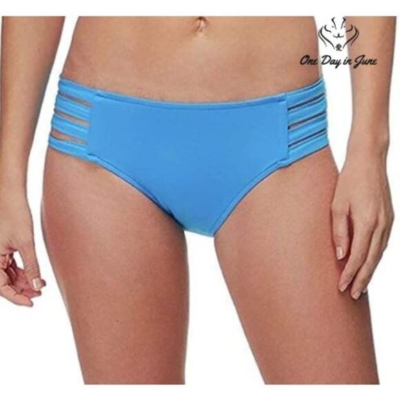 Seafolly Multi Strap Hipster Full Coverage Bikini Bottom Size 2 - Picture 1 of 4
